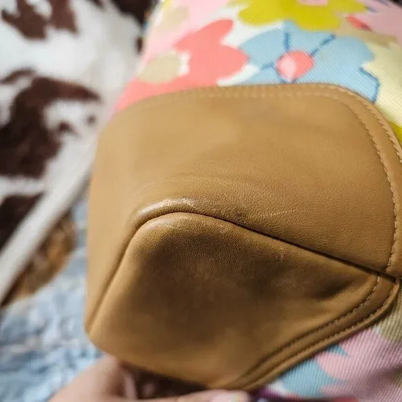 Coach Hadley Floral Print Duffle Shoulder Bag Tote Purse - Picture 5 of 8